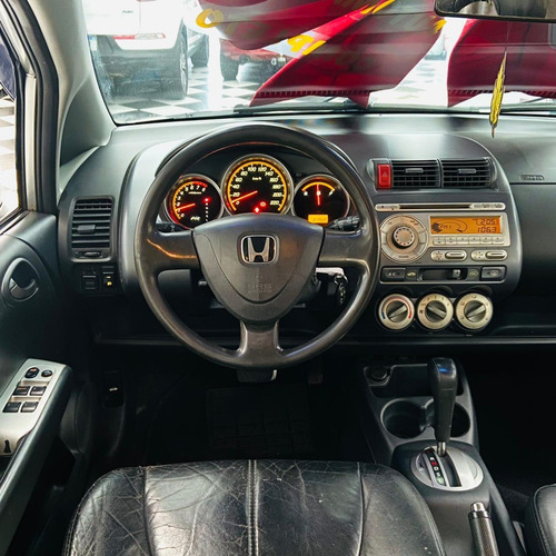 Imagem 8 de 14 de Honda Fit Ex 1.5 Automático 2007 Completo Bancos De Couro