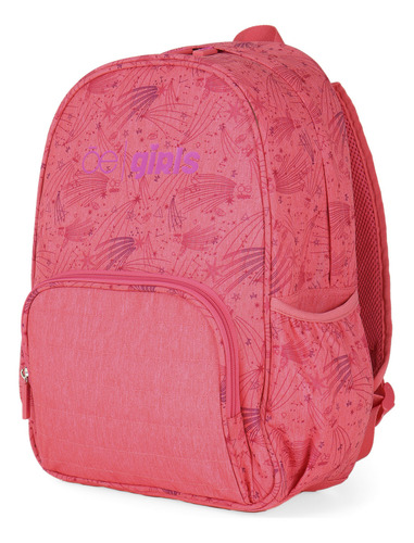 Mochila Para Niñas Porta Laptop 14 Asa Ajustable Coral Cloe