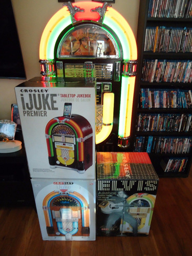 Ijuke Crosley Mini Rockola - iPod Dock+cd Player+bluetooth