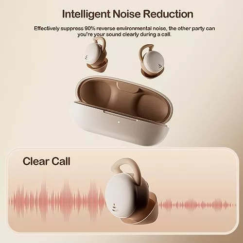 Auriculares inalámbricos invisibles pequeños con Bluetooth, mini  auriculares inalámbricos más pequeños para personas que duermen de lado,  cancelación