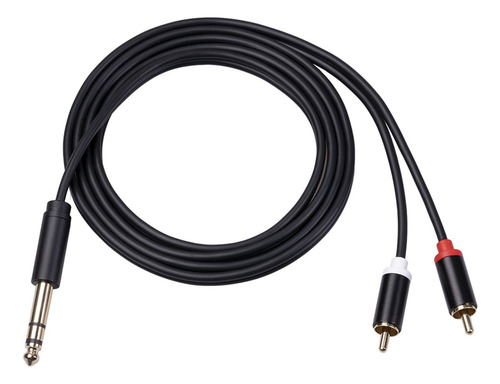 ,, Cable Rca De 6,35 Mm, 16 Pulgadas, Macho A 2 Mm A 2 Rca