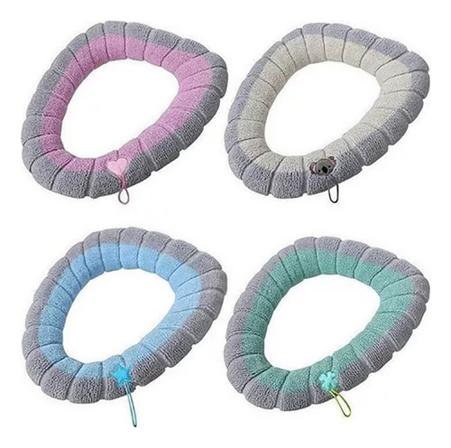 Zz 4 Cubre Asiento Funda Lavable Cálida Inodoro Taza Wc