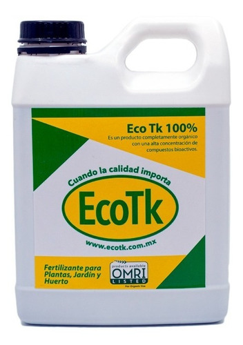 Fertilizante Eco Tk 100% Para Plantas, Jardín Y Huerto 1 Lt.