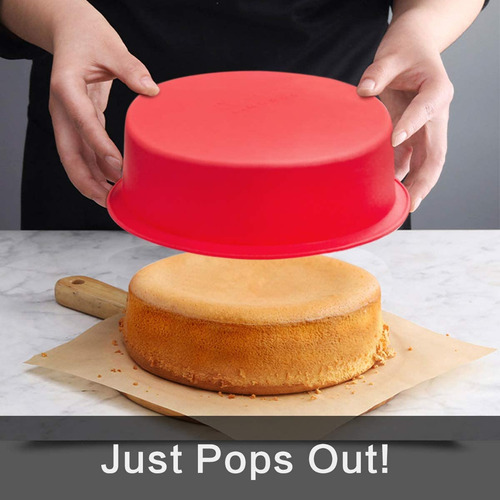 Moldes Redondos Para Pasteles Silivo De 8 Pulgadas - Juego D
