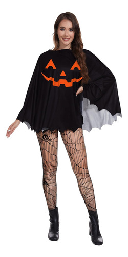 Tmsd Disfraz De Halloween Para Mujer, Poncho Con Cara De Cal