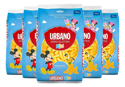 Macarrão De Arroz Kids Rigatoni Urbano 500g - Fardo C/ 24un