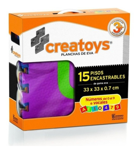 Pisos Goma Eva Encastrables X 15 Letras Numeros Bebe Blandos