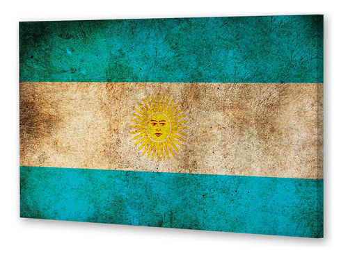 Cuadro Canvas Bandera Argentina Patria Nacion Celeste P5