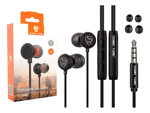 Fone De Ouvido Com Botões De Volume S500 Somic Tone