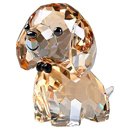 Perro De Cristal Cachorro Linda Figurilla De Regalos De...