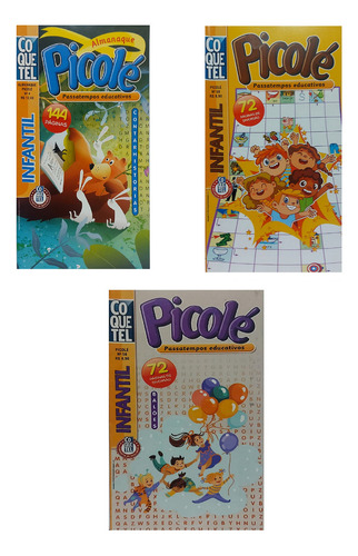 Coquetel Picolé Infantil Passatempos Educativos Edições