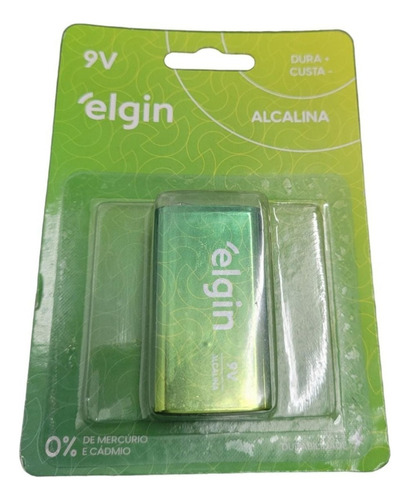 Pilha 9v Elgin Alcalina Retangular Original