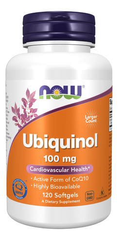 Supplement Now Ubiquinol 100 Mg De Alta Biodisponibilidad Pa