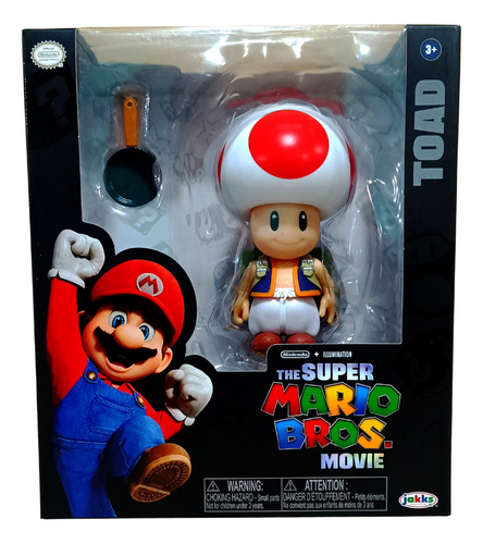 Toad Super Mario Figura Jakks Nuevo Sellado