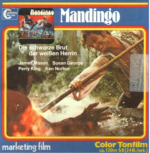 Mandingo Super 8 James Mason, Perry King 400 Pés Parte Final (Usado)