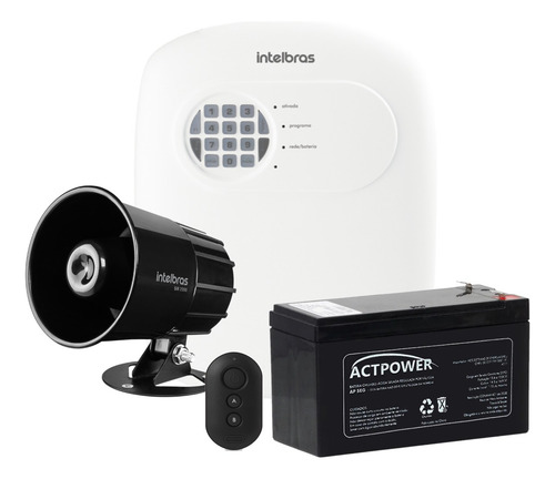 Kit Central De Alarme Via App Anm 24 Net Com Bateria Sirene