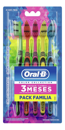 Cepillo Dental Oral-b Familiar Crayones Pack 5 Piezas