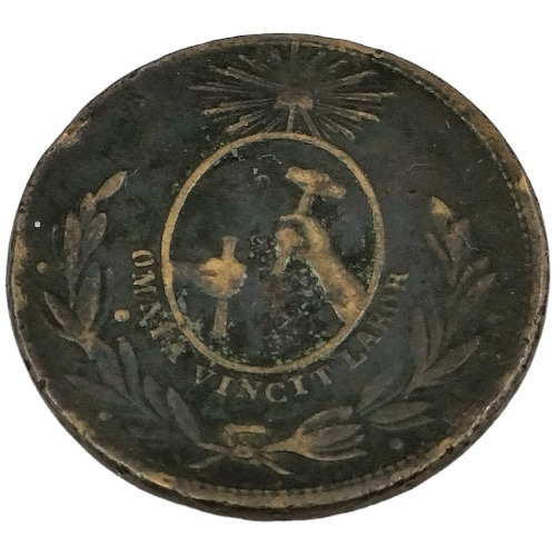 Moneda Una Cuartilla De Guanajuato 1856