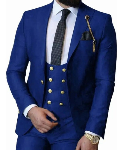 Traje De Hombre Clasico Italiano De Boda Personalizada