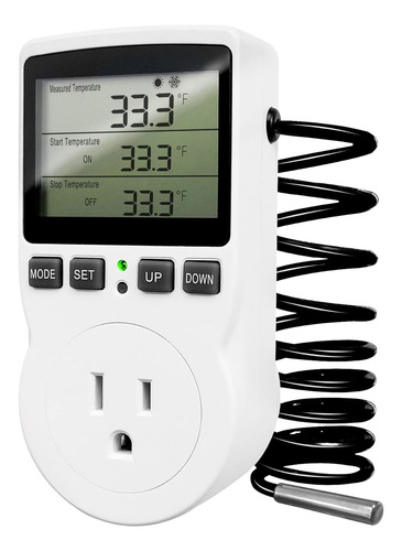 Controlador Digital De Temperatura Para Enchufe Termostato E