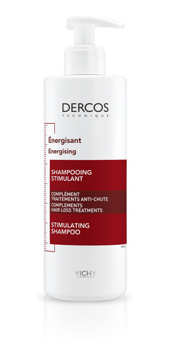 Imagen 2 de 5 de Shampoo Vichy Dercos Thechnique Energizante Anticaída en dosificador de 400mL por 1 unidad