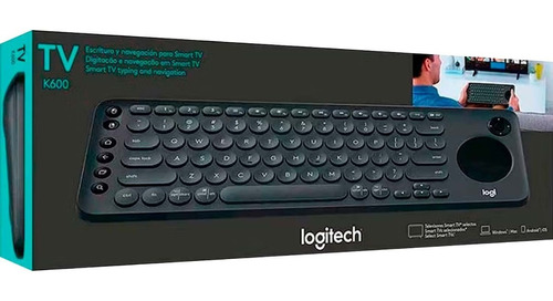 Teclado Bluetooth Logitech K600 Tv Color del teclado Negro Idioma Español