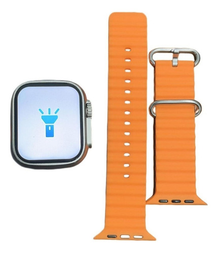 Smartwatch Amax Ultra Relógio Digital Masculino Feminino Pulseira Laranja