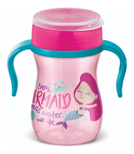 Copo De Treinamento Infantil 360 Evolution 240ml Rosa Lillo