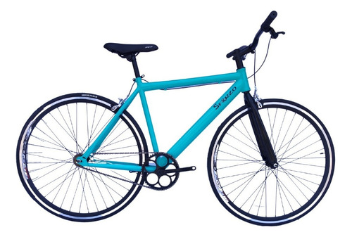 Bicicleta Fix/urbana Rin 700 Con Cambios Shimano 21 Vel Color Celeste Tamaño Del Marco 50 Cm