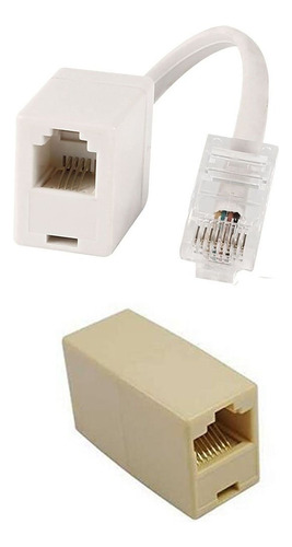 Adaptador Cable Conector Rj45 Ethernet (f-to-f Tipo) Ya Rj11