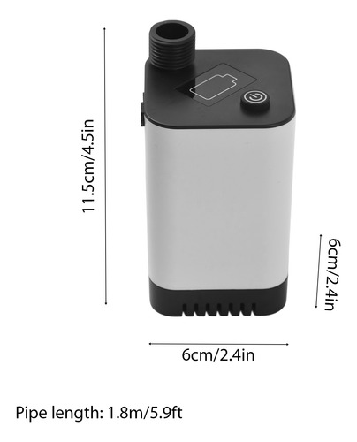 Duchas Portatiles Camping, Regadera Portatil, Led 5200mah