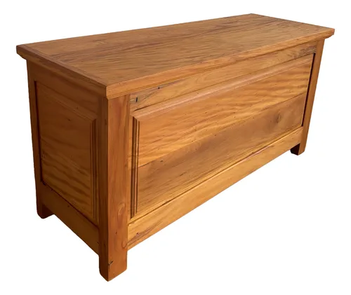 comprar Baú Munique 1,40 Madeira Maciça Peroba Rosa Banco Baú Quarto