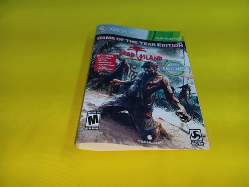 Portada Original Dead Island Platinum Hits Xbox 360