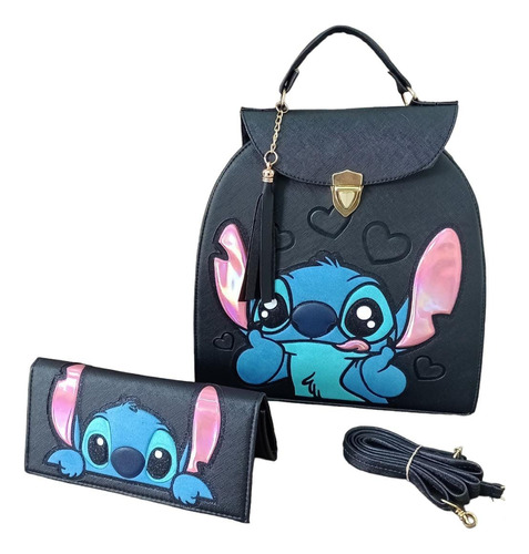 Stich Bolsa Mochila 3 En 1 Con Cartera