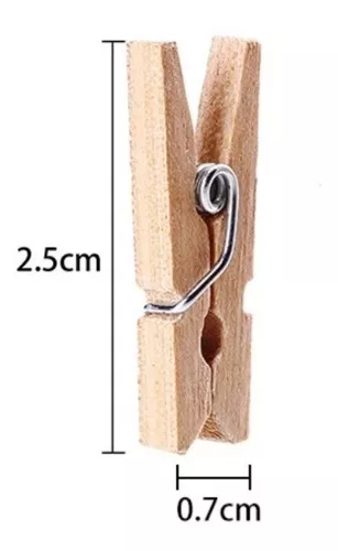 Pinzas de madera para la motricidad de 13 cm