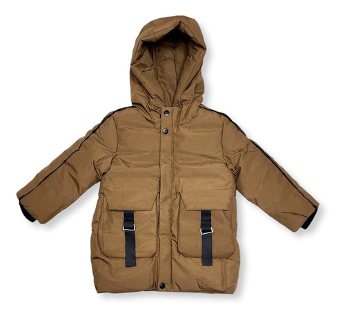 Chaqueta Larga Con Capucha Parka Invierno Infantil