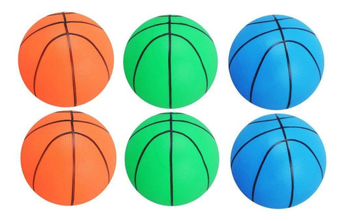 Fwefww 6pcs 6inch Pelota Hinchable De Baloncesto Inflable