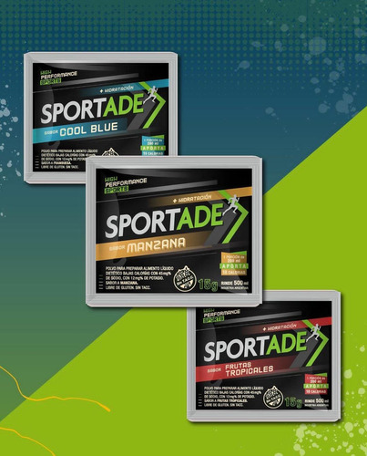 Sportade Polvo. Bebida Isotónica En Sobre.sabores Combinados