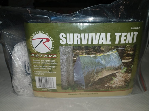 Rothco | 3878 | Survival Tent | Casa Sobrevivencia Camping