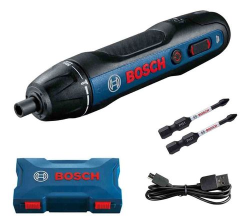 Atornillador A Batería Bosch Go 3,6v Bivolt Color Azul
