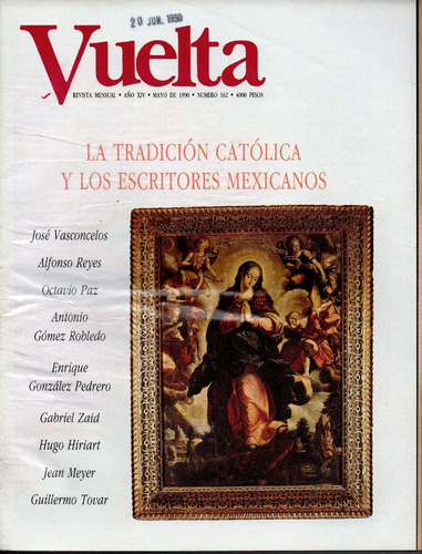 Revista Vuelta - Nro. 162 - Octavio Paz Director (0j)