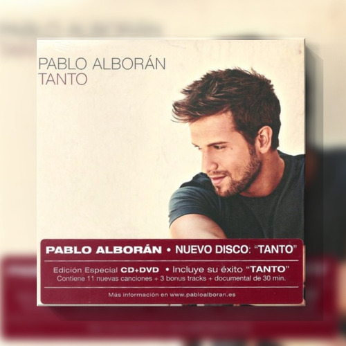 Pablo Alboran Tanto Cd Dvd Nuevo Sellado 