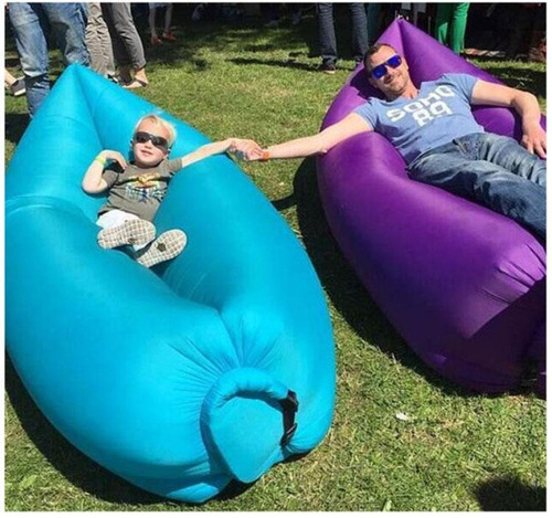 Cama De Aire Air Sofa Laybag Puf Puff - 3 Solores