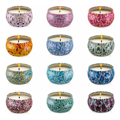 Onebird Juego De 12 Velas Aromticas De Regalo, Velas De Arom