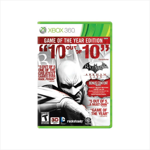 Jogo Batman Arkham City Goty - Xbox 360 - Usado