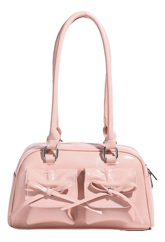 Bolso De Mano Pu Con Cremallera Para Mujer