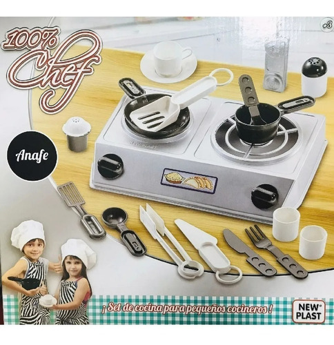 Set Infantil Anafe 100% Chef 10639 New Plast