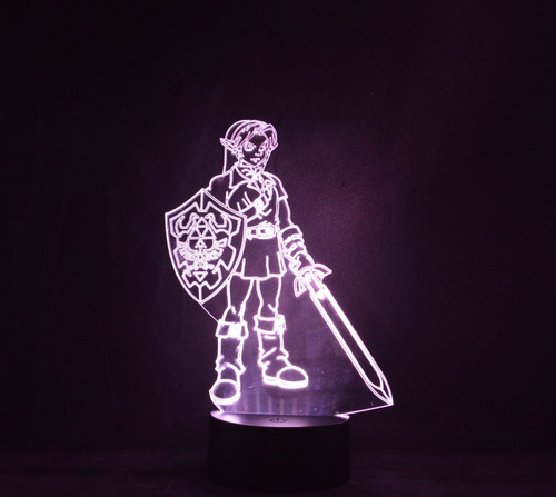 Lámpara 3d Link Legend Of Zelda + Pilas