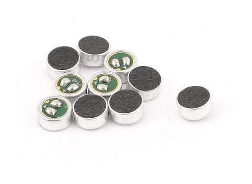 Uxcell 10 Piezas De 6 Mm X 2,7 Mm Smd Mic Electret Micrófono