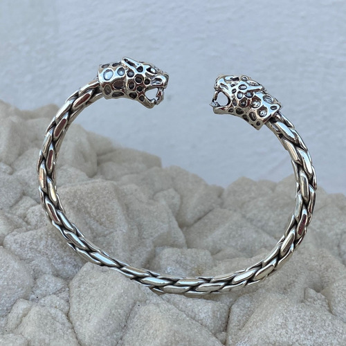 Lindo Brazalete De Plata .925 Jaguar